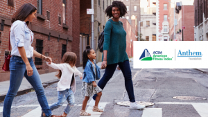 people in crosswalk american fitness index