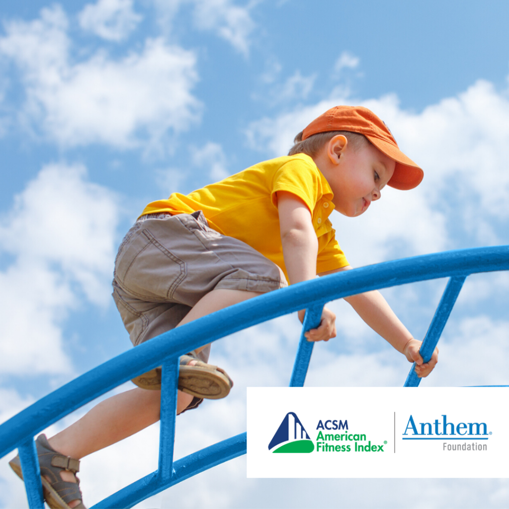child climbing at a park