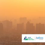 orange sky, poor city air quality