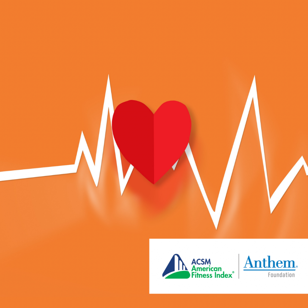 heart and EKG on orange background